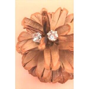 Very Pretty Clear Quartz Pierced Earrings